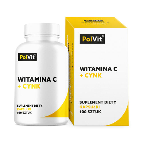 Witamina C 1000 mg i Cynk 15 mg 100 kaps. - PolVit