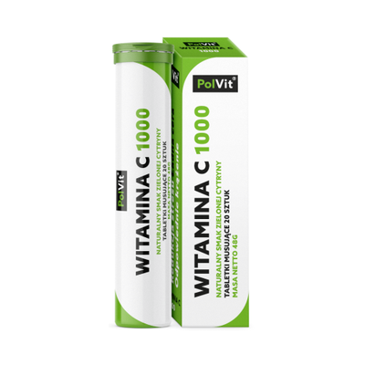 Witamina C 1000 tabletki musujące 20 szt - PolVit