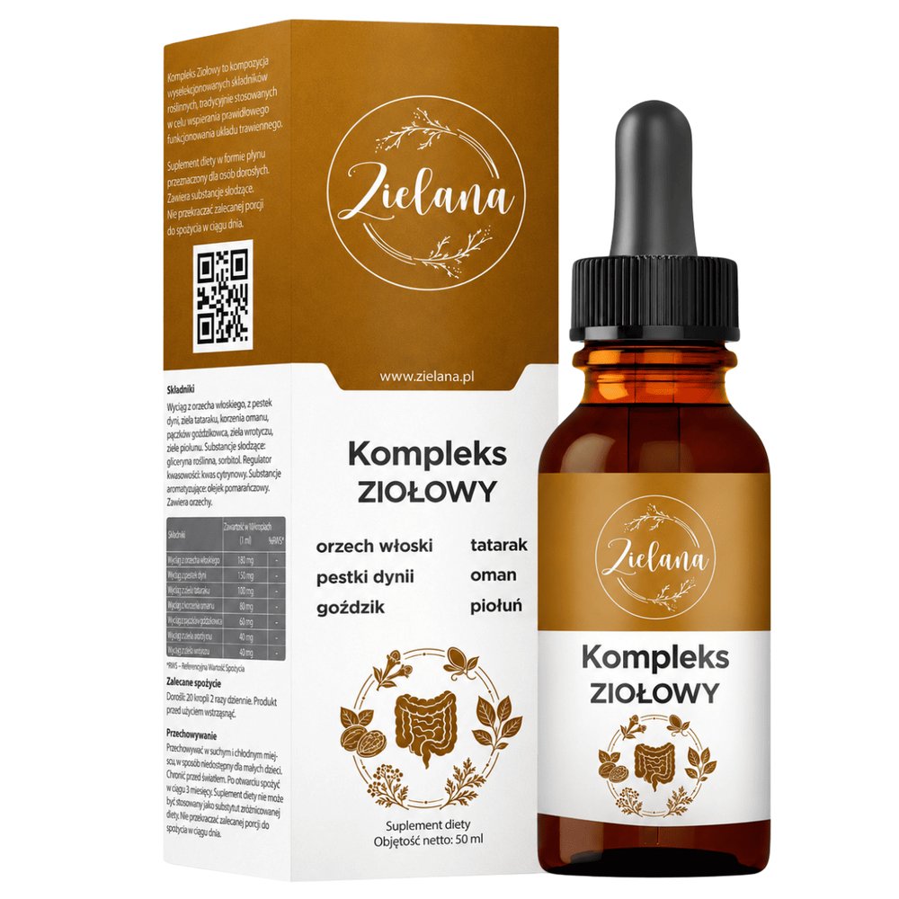 Zielana Kompleks Ziołowy - bez wrotyczu 50 ml